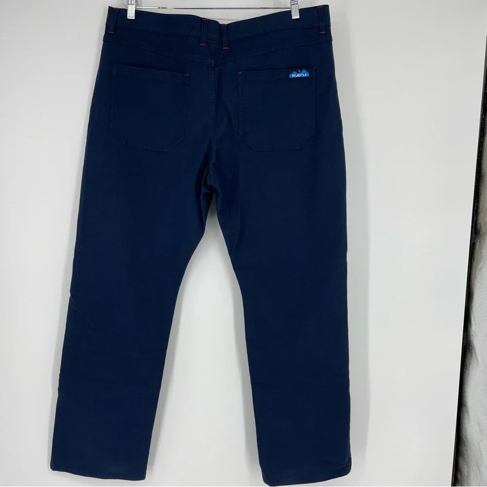 KAVU Klondike Double Knee Pants Blue Outdoor Canvas Cotton Work NWT Mens 40x32